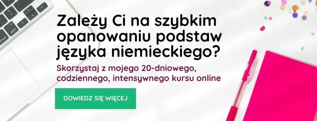 codzienny, intensywny kurs języka niemieckiego dla początkujących