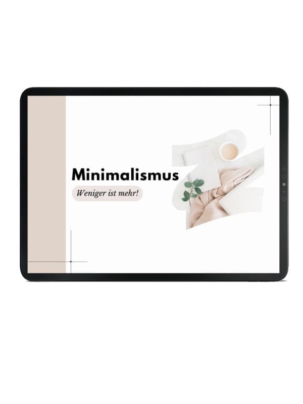 Minimalismus - gotowa lekcja na zajecia jezyka niemieckiego