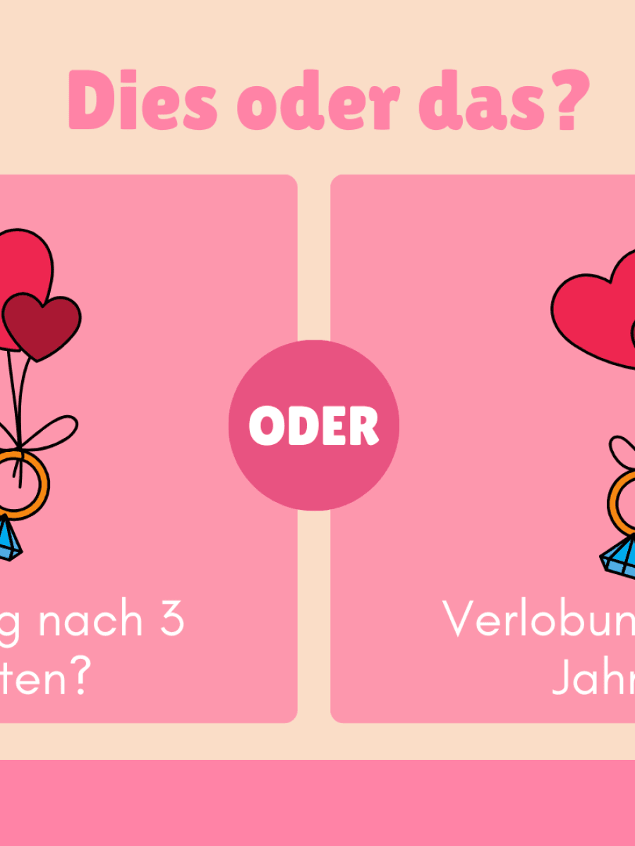 Valentinstag: Dies oder das? - prezentacja na zajęcia konwersacyjne